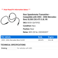 thumbnail image 2 of Rear Speedometer Transmitter - Compatible with 2003 - 2006 Mercedes-Benz SL500 230.475 5.0L V8 2004 2005, 2 of 2