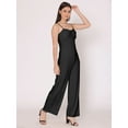 thumbnail image 2 of HERE&NOW Women's Solid Jump Suit Dress Sleeveless Casual Strappy Summer Wear Slip On Attched Top And Bottom Set, 2 of 7