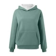 thumbnail image 6 of SGMVNU Women's Oversized Hoodie Cute Pullover Hoodies Loose Streetwear Hooded Sweatshirt with Pocket Fall Winter Outfits(Dark Green,M), 6 of 6