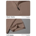 thumbnail image 6 of SAWOBUUN Men's Short Sleeve Quarter Zip Athletic Shirt Quick Dry Breathable Mock Neck Texture Top Lightweight Running Gym Tee, 6 of 7