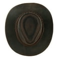 thumbnail image 5 of THUNDER Leather Cowboy Western Hat for Men and Women - XL - Brown, 5 of 9