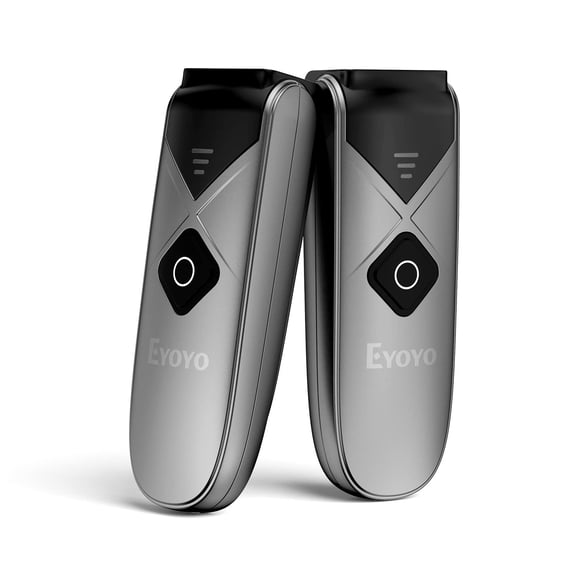 Pack de 2 Escáneres de Código de Barras Bluetooth Mini Eyoyo Inalámbricos USB