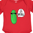 thumbnail image 4 of Inktastic I'm Kind of a Big Dill Pickle with Sunglasses Boys or Girls Long Sleeve Baby Bodysuit, 4 of 5