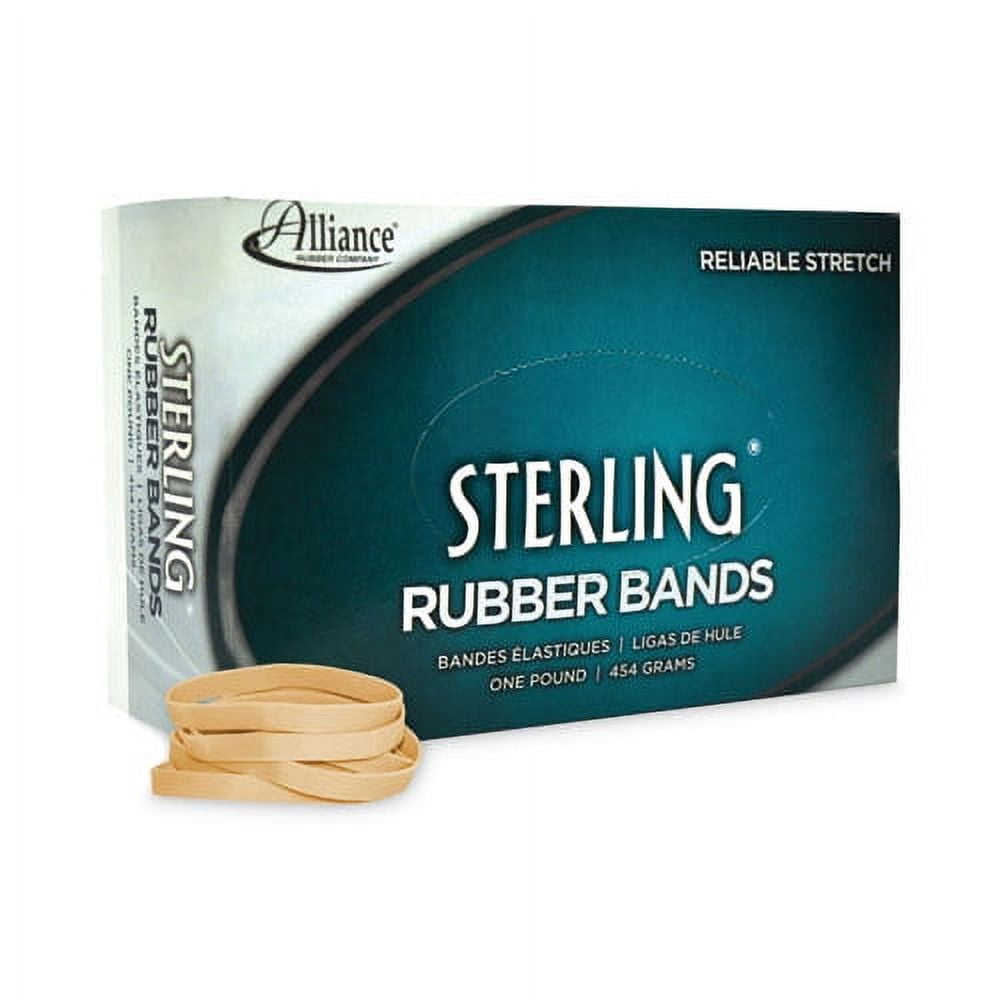 Sterling Rubber Bands, Size 62, 0.03" Gauge, Crepe, 1 Lb Box, 600/box | Bundle of 2 Boxes