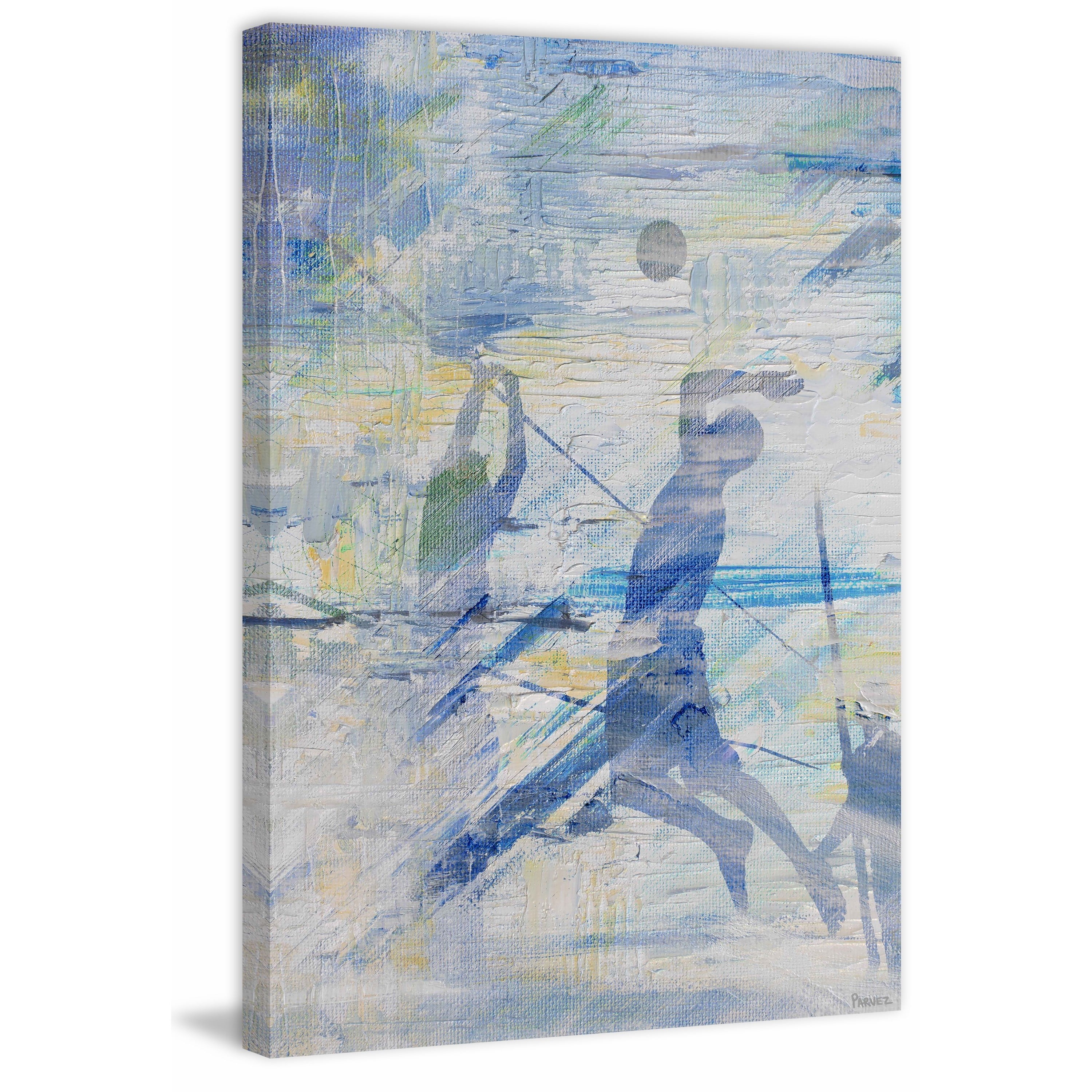 "Spike the Ball" Painting Print on Wrapped Canvas