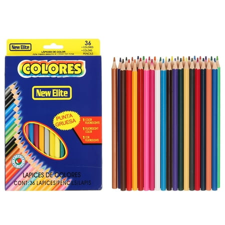 Uxcell 36 Colors Coloring Pencils Set Soft Core Colored Pencils Hexagonal Shape Coloring Drawing Pencil