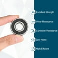 thumbnail image 4 of 1616-2RS Deep Groove Ball Bearing, 3pcs, 1/2" x 1-1/8" x 3/8", Z2 Double Rubber, 4 of 6