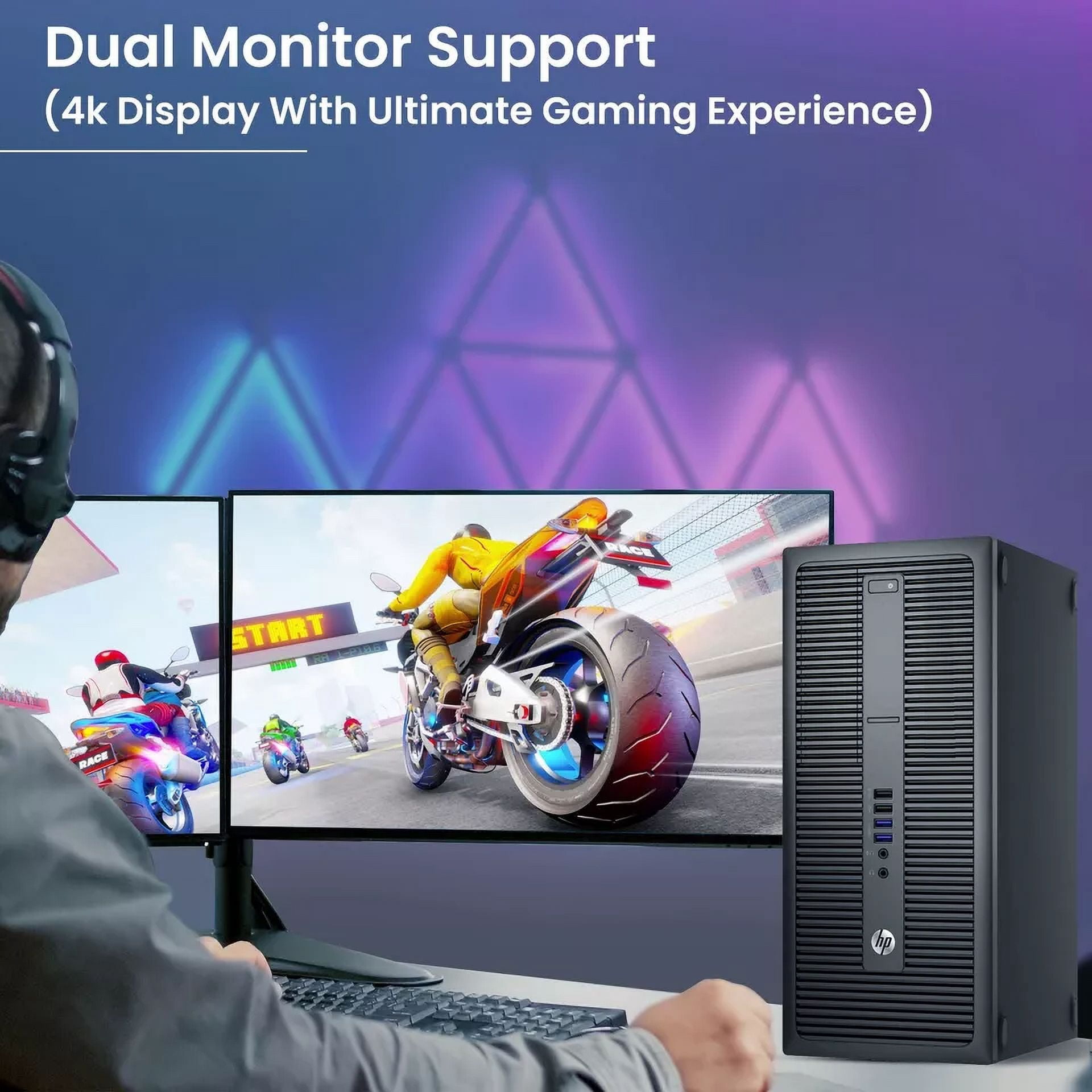Restored HP ProDesk/EliteDesk G2 Tower Gaming PC Desktop Intel Quad Core i5-6500 16GB 512GB SSD BTO RGB Keyboard & Mouse, Nvidia GTX 1660s 6gb DDR6, Windows 11 Professional (Refurbished)