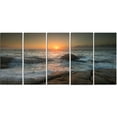 thumbnail image 2 of Lashing Sea Waves At Sunset - Beach Photo Canvas Print, 2 of 3