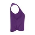 thumbnail image 6 of Women's Loose Fit Yoga Cover-Up, Thin Sleeveless Athletic Top for Summer, Lightweight Layer for Beach, Gym, and Casual Outdoor Wear-Purple, 6 of 7