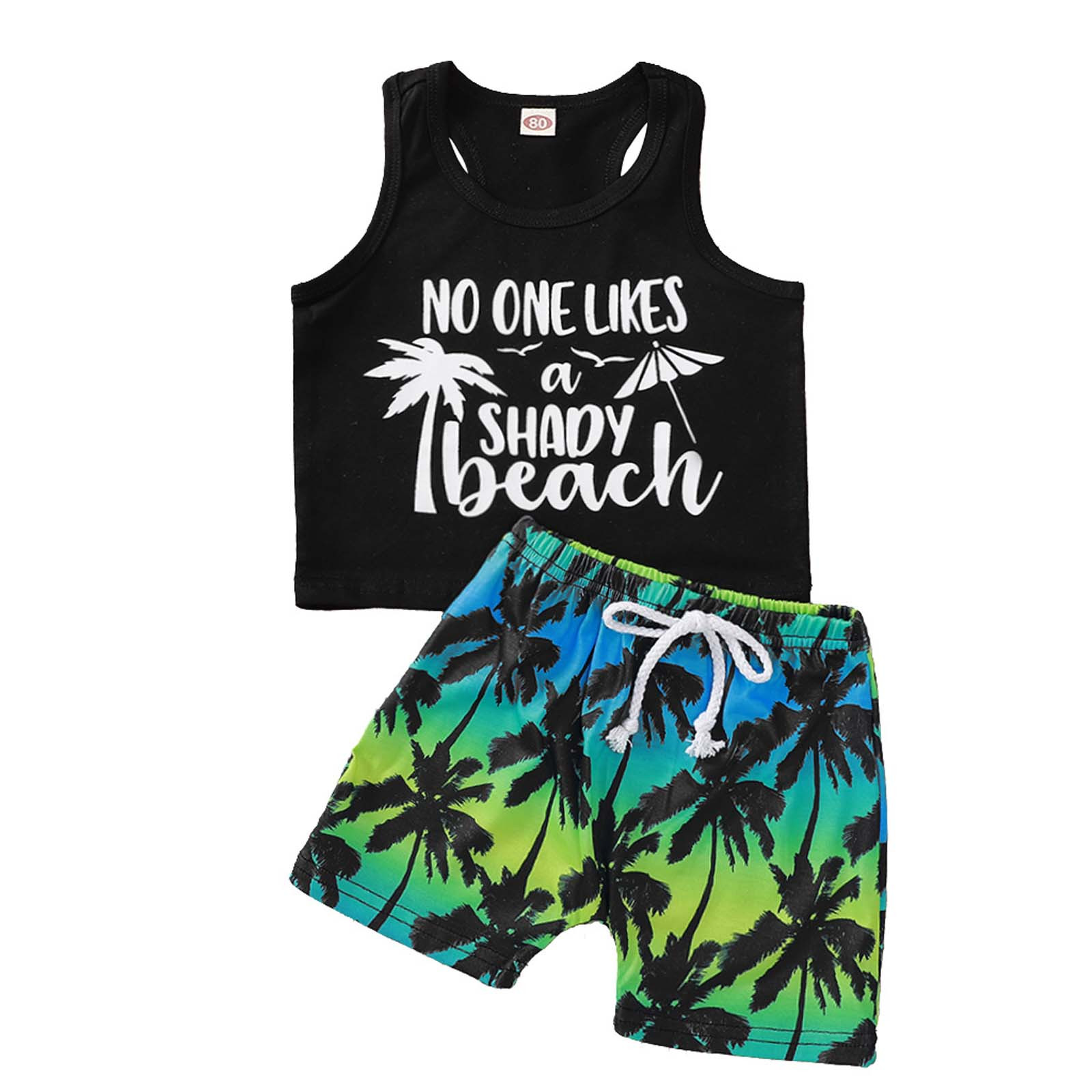 Penkiiy Toddler Boy Summer Clothes Sleeveless Print Vest Top Dinosaur