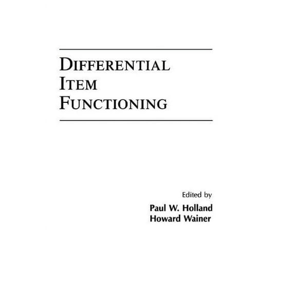Differential Item Functioning, (Hardcover)