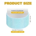 thumbnail image 2 of Botas Protectores de Botellas de Agua de Diamante de Silicona Brillante Uxcell para Taza Stanley Azul Claro, 2 of 7