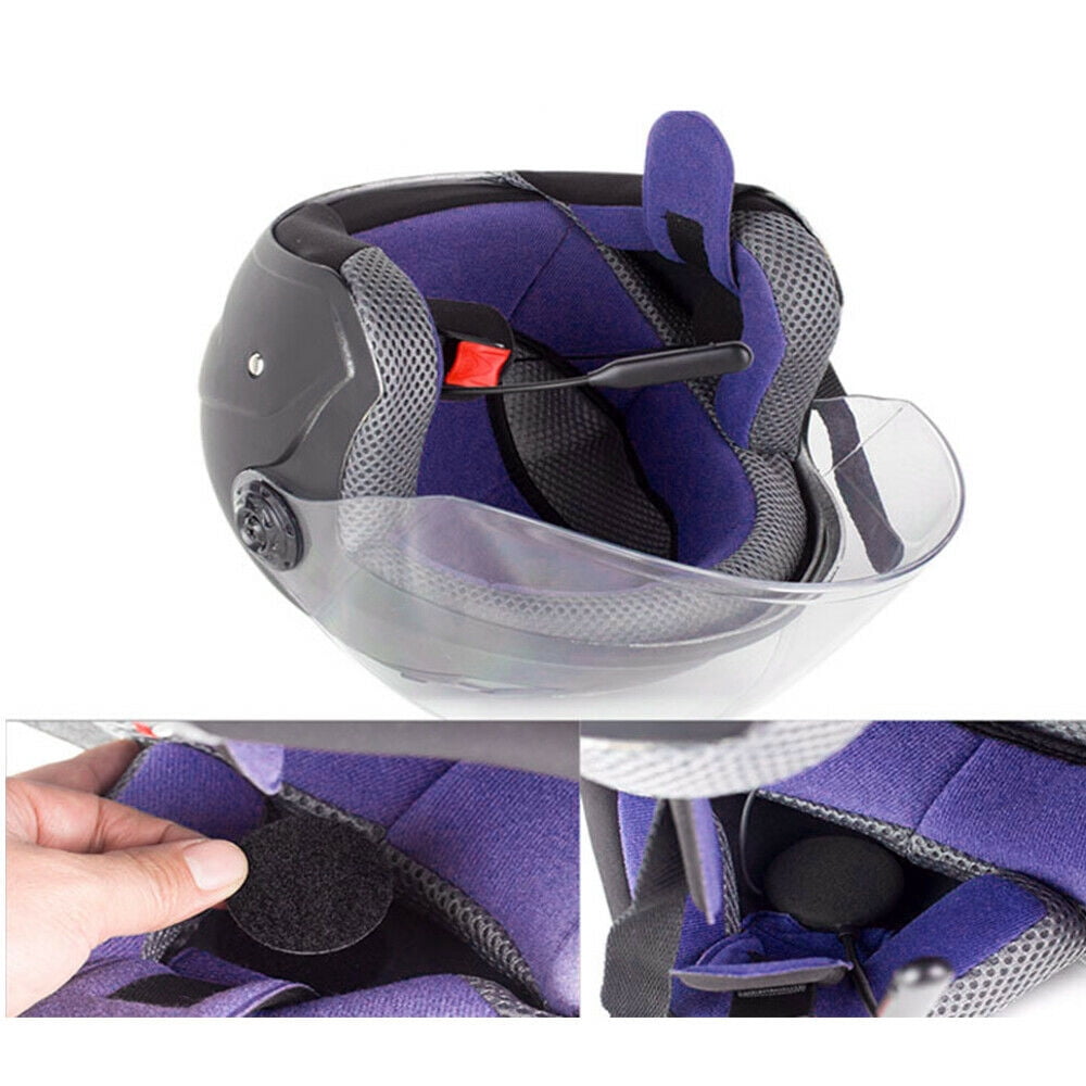 2Z Bluetooth 5.0 Motorcycle Helmet Headset with Hands-free Answering,Headset Speaker Accessory for Motorcycle - Mini USB Charging Interface, Sound Reminder, Button Design