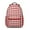 Red and White, variant on Red and White Checkered Backpack for School,Cute School Bag,Schoolbag with Adjustable Shoulder Straps & Padded Back,15.3"x11"x6.7"