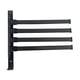 thumbnail image 1 of Toallero giratorio Yuxing Barra de toalla negra con colgador de toallas de 4 brazos 180, 1 of 5
