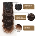 thumbnail image 2 of 22-Inch Layered Long Curly Synthetic Hair Extensions - 4-Piece Clip-In Set, 190g Lightweight & Realistic for Daily Wear, Model NFP1011-4 – Adds Volume & Length with Natural Blend, 2 of 6