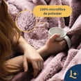 thumbnail image 3 of Cobija Individual, Frazada Ultra Suave, 100% Microfibra de Poliéster Premium (Rosa Pastel) Laila Comfort., 3 of 7