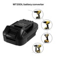 thumbnail image 2 of Mt20dl Battery Adapter Compatible Makita 18v Compatible Dewalt 18v 20v Battery, 2 of 5