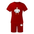 thumbnail image 3 of toraway Ensemble de Mode pour Hommes 2 Pcs Tenues d'Été Décontractées Manches Courtes Col Rond T-Shirt Manches Courtes Musclé TTG, 3 of 4