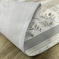thumbnail image 4 of Ambesonne Striped Place Mats Set of 4, Modern Simple Boho Leaves, Standard Size, Pale Grey Eggshell Dusk, 4 of 5