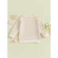 thumbnail image 5 of FEORJGP Toddler Boys Girls Sweatshirts Infant Baby Long Sleeve Pullovers Colorful Letter Patchwork Jumpers Round Neck Sweatshirt Loose Casual Tops, 5 of 9