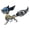 Black, variant on ROUASD Colorful 3D Metal Puzzles for Adults Fox with Light, DIY 3D Mechanical Fox Metal Model Kits to Build for Adults with Tool, Desktop Model Kits Building Toys for Adults/Teens (D)