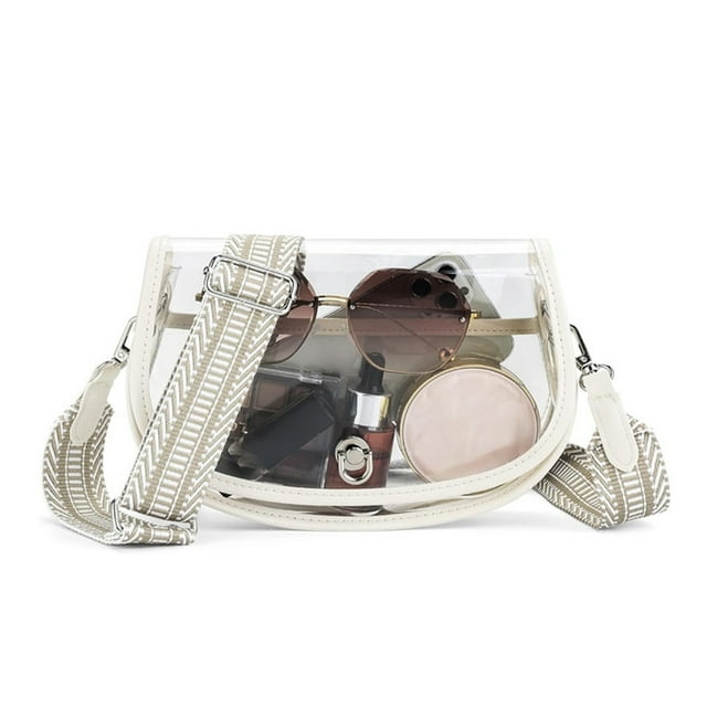 Stadium Approved Clear Crossbody Bag for Women Transparent Purse for Concerts Large Capacity Shoulder Bag for Events Stylish and Functional Design