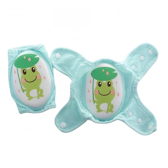 TELOLY Little World Baby Knee Pads for Crawling Adjustable - Knee Protector for Kids Unisex Walker Baby, Baby Crawling Knee Pads - Toddler Knee Pads Gift Idea for Baby