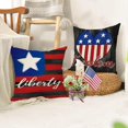 thumbnail image 6 of Memorial Day Home of The Free Decorative Throw Pillow Covers 18 x 18 Set of 4, July 4th Patriotic America Love Star Outdoor Pillowcase, Veterans Day Freedom Liberty Cushion Case Home Decor, 6 of 6