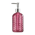 thumbnail image 2 of 450ML Textured Glass Lotion Dispenser, Large 450ML Glass Lotion Dispenser, Press Cosmetic Jar, Elegant Container for Bathroom Hand Soap Kitchen Liquid Refill, 2 of 6