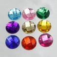 thumbnail image 3 of U8MO 50 Acrylic Flatback Rhinestone Round Gem Beads NO HOLE 20mm(3/4") Colour Choice-Royal Blue, 3 of 9