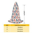 thumbnail image 2 of Honeii Cartoon Poodle Dog Print Poncho Cape, Cloak Coat, Snuggly Hooded Wearable Blanket, Hooded Cape For Teenagers,Halloween Costumes-Medium, 2 of 7