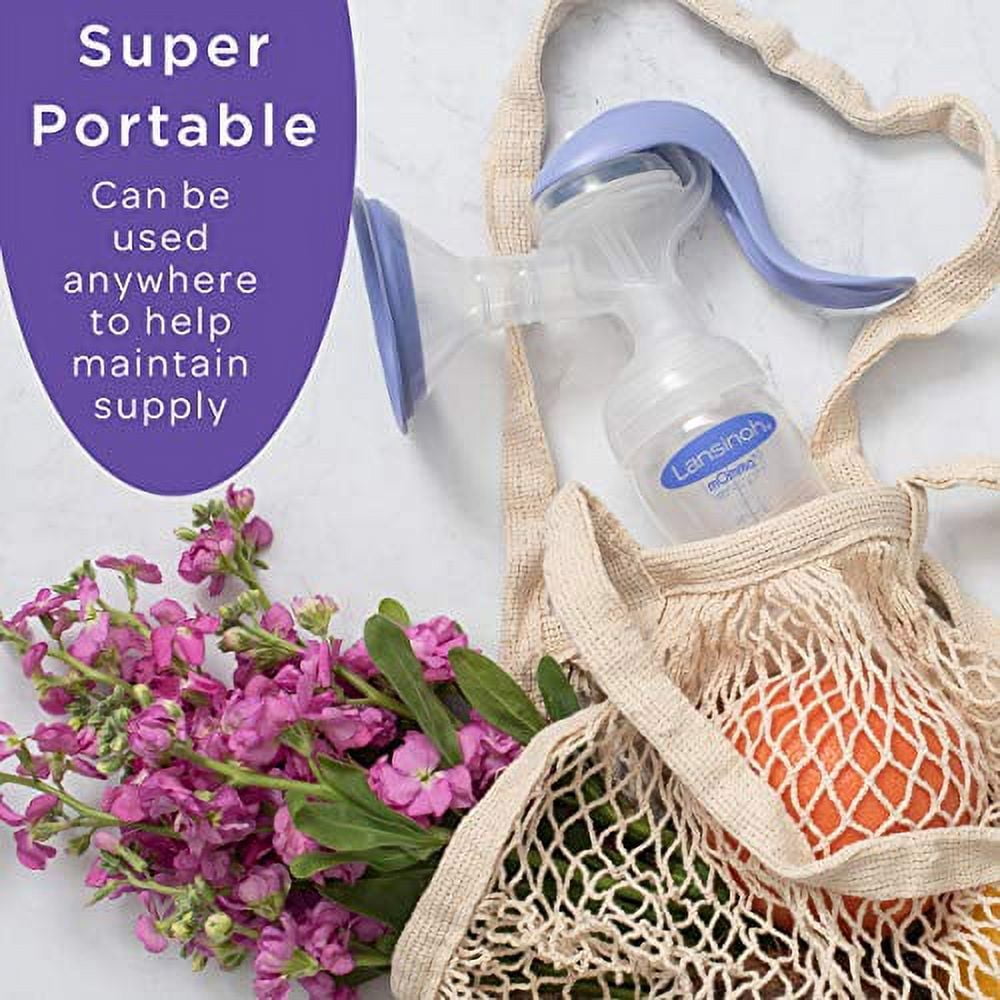 Lansinoh Manual Breast Pump, Hand Pump for Breastfeeding