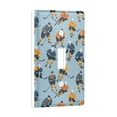 thumbnail image 2 of Yayeee Toggle Light Switch Wall Plate 1-Gang 4.5"x2.7" Home Decorative Outlet Cover, Cartoon Hockey Pattern, 2 of 7