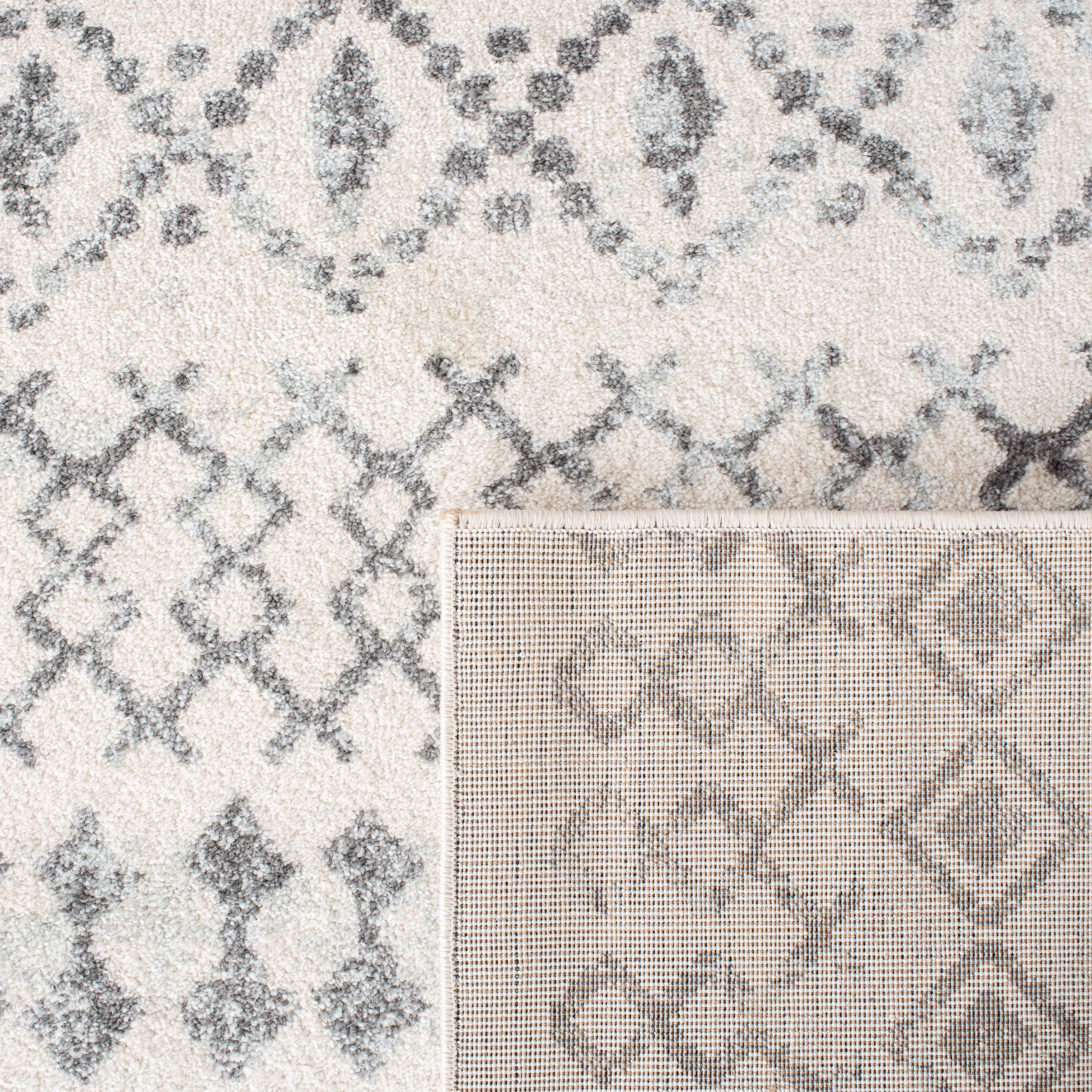SAFAVIEH Mercer Everitt Distressed Runner Rug, Ivory/Grey, 2' x 8'