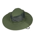 thumbnail image 2 of Chapeau de Soleil à Large Bord Protection de Seau de Maille d'Été pour la Pêche de Camping Safari Randonnée Activité de Plein Air; Chapeau de Soleil à Large Bord Protection de Seau de Maille d'Été pour la Pêche de Camping, 2 of 9