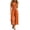 Orange, variant on Jumpsuits for Women Sleeveless Zipper V Neck One Piece Jumpsuit Waist Cinched Slim Fit Wide Leg Ankle Length Jumpsuit with Pockets Summer Casual Outfits