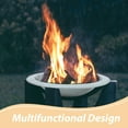 thumbnail image 3 of CATIEBYE Portable Grill Tabletop Grill Grey Iron Outdoor Heating 1Set, 3 of 6