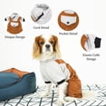 thumbnail image 6 of SussexHome Pets Turtleneck Dog Jumpsuit for Large Dogs - Washable Cute Dog Clothes Dog Jacket - Full Coverage Dog Sweater - Camel, 6 of 8