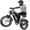 20''-48V 25AH, variant on 750W 28Mph, 48V 20Ah Max 80 Miles Electric Bike, 20" Fat Tire E-Bike for Adults, E-Mountain Bike with Disc Brakes cTUVus Certified,Class 3