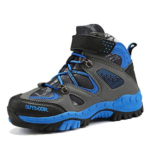 Boys Hiking Boots Kids Warm Winter Snow 