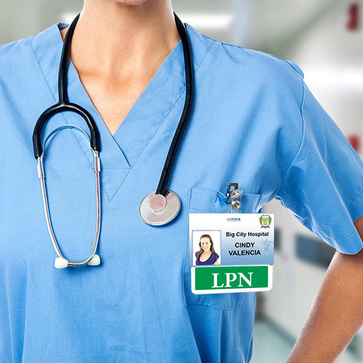 LVN Horizontal Badge Buddy for Licensed Vocational Nurses — BadgeBuddies