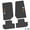 Black w/ Orange & White insert, variant on Flextread Floor Mats for 07-13 Jeep Wrangler JK 2-Door - Mopar Licensed Factory Fit - Pink w/ Jeep Wave Insert - 100% Made in USA