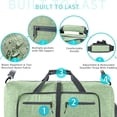 thumbnail image 7 of URSOFINE 115L Large Duffle Bag, Foldable Travel Gym Bag with Shoe Compartment, Lightweight Water Repellent Tear Resistant for Camping, Weekender, Overnight Travel, 7 of 7