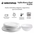 thumbnail image 2 of Vajilla Moderna Cuadrada De Opal Resistente 4 Personas 16pzs, 2 of 4