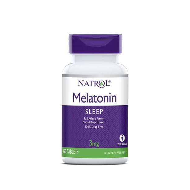 Natrol Melatonin 3mg Tabs, 60 Ct - Walmart.com - Walmart.com