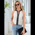 thumbnail image 4 of Camisa de con Cuello en V y Sin Mangas para Mujer, para Oficina y Trabajo. S, 4 of 9