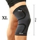 thumbnail image 4 of Rodilleras deportivas elásticas transpirables, protectoras y envolventes (Negro-XL), 4 of 5