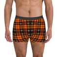 thumbnail image 2 of Bingfone Halloween Tartan Plaid Men's Underwear - Casual Stretch Boxer Briefs-Large, 2 of 7